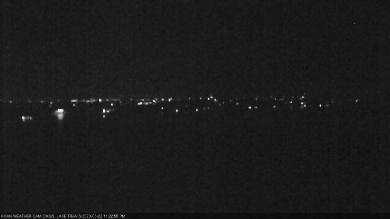 Lake Travis webcam, May 22, 2023 11:25 PM CT