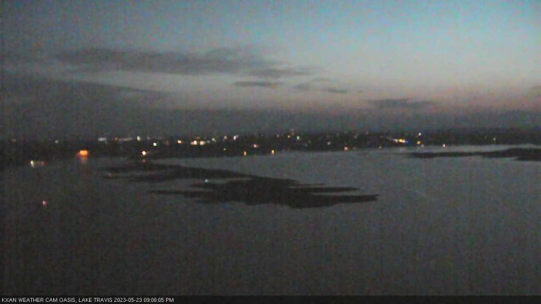 Lake Travis webcam, May 23, 2023 9:00 PM CT