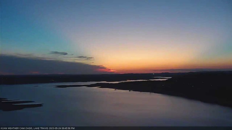 Lake Travis webcam, May 24, 2023 8:45 PM CT