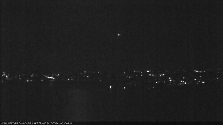 Lake Travis webcam, May 24, 2023 11:00 PM CT