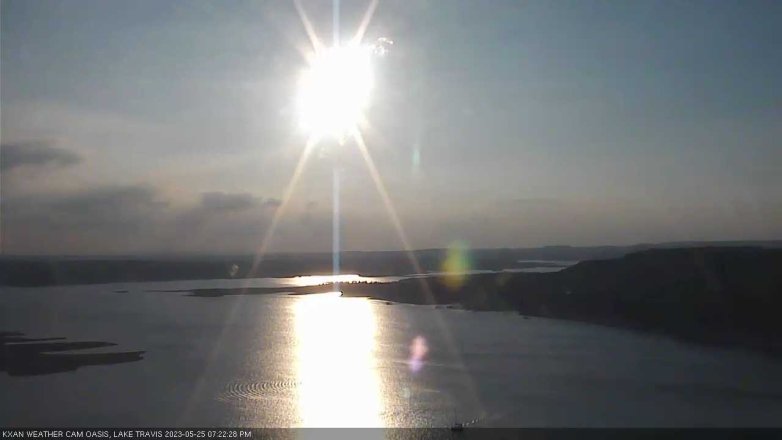 Lake Travis webcam, May 25, 2023 7:25 PM CT