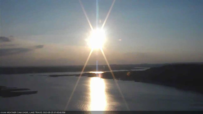 Lake Travis webcam, May 25, 2023 7:45 PM CT