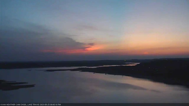 Lake Travis webcam, May 25, 2023 8:45 PM CT