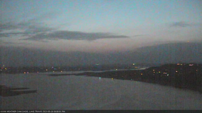 Lake Travis webcam, May 26, 2023 9:00 PM CT