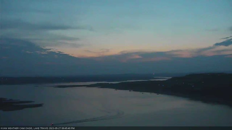Lake Travis webcam, May 27, 2023 8:45 PM CT