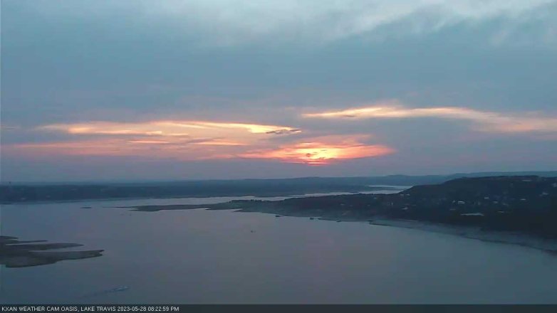 Lake Travis webcam, May 28, 2023 8:25 PM CT