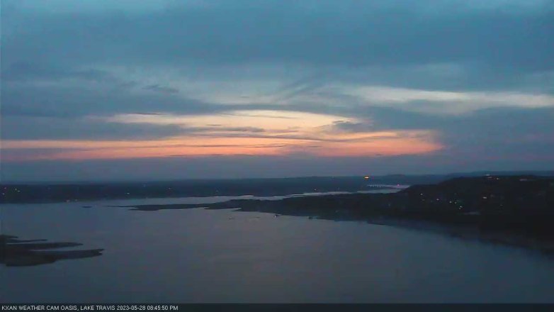 Lake Travis webcam, May 28, 2023 8:45 PM CT