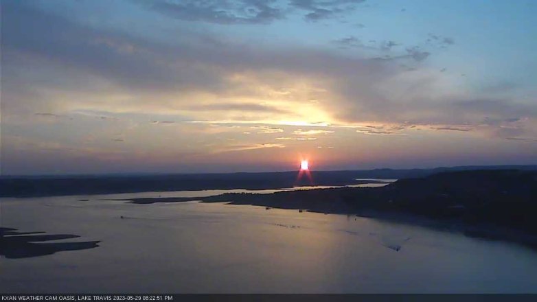 Lake Travis webcam, May 29, 2023 8:25 PM CT