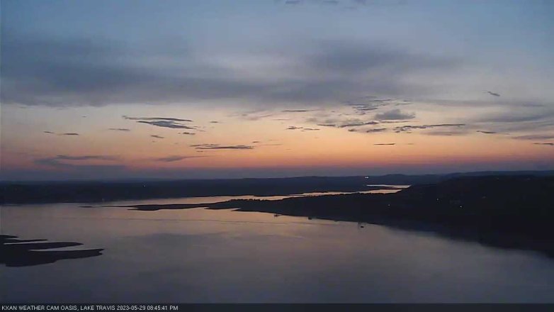 Lake Travis webcam, May 29, 2023 8:45 PM CT