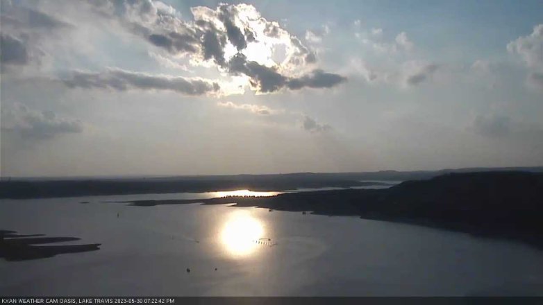 Lake Travis webcam, May 30, 2023 7:25 PM CT
