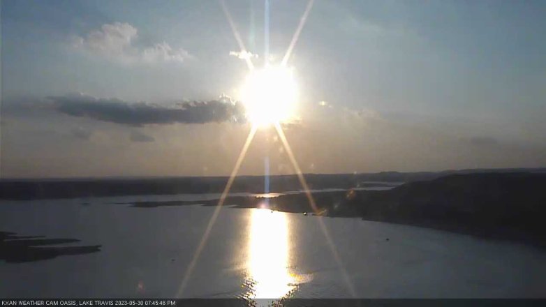 Lake Travis webcam, May 30, 2023 7:45 PM CT