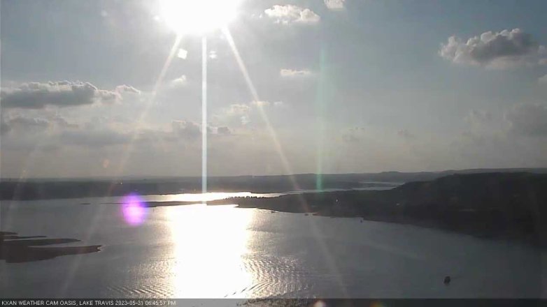 Lake Travis webcam, May 31, 2023 6:45 PM CT