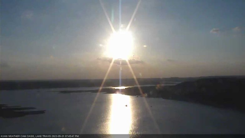 Lake Travis webcam, May 31, 2023 7:45 PM CT