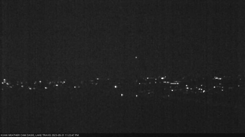 Lake Travis webcam, May 31, 2023 11:25 PM CT