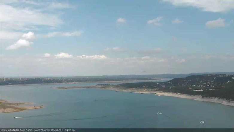 Lake Travis webcam, June 2, 2023 12:00 PM CT