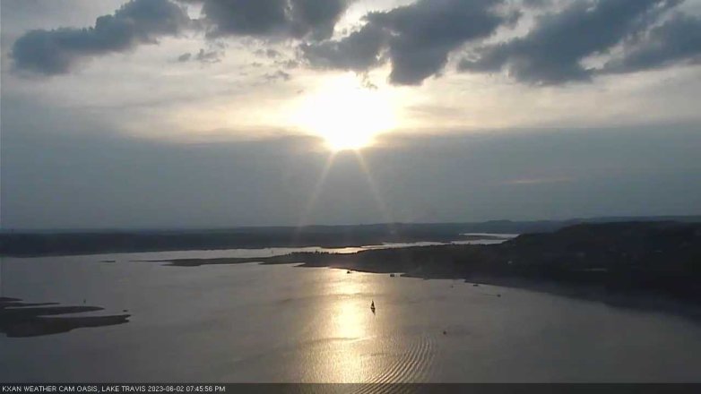 Lake Travis webcam, June 2, 2023 7:45 PM CT