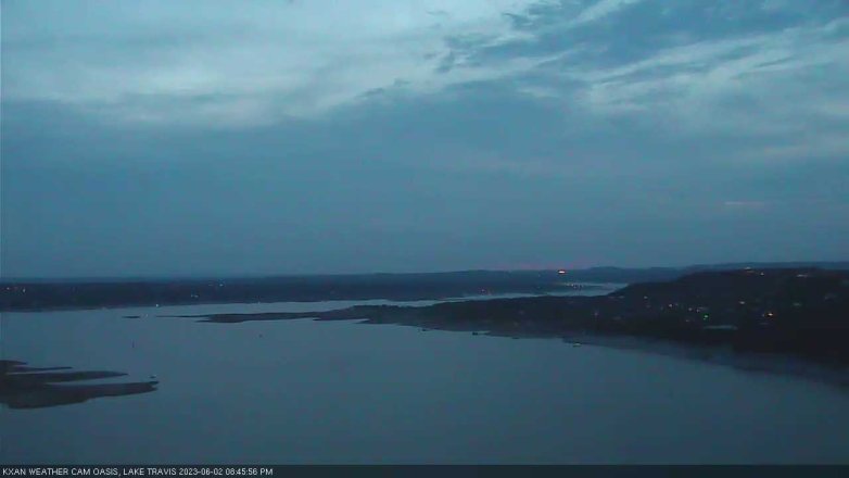 Lake Travis webcam, June 2, 2023 8:45 PM CT