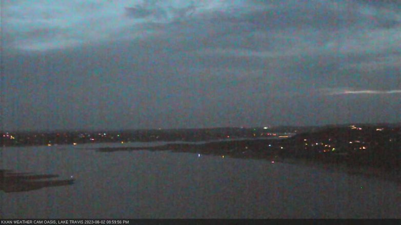 Lake Travis webcam, June 2, 2023 9:00 PM CT