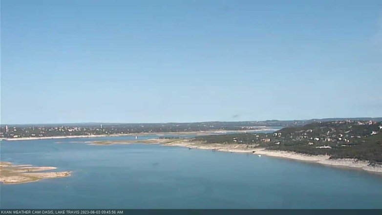 Lake Travis webcam, June 3, 2023 9:45 AM CT