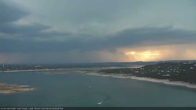 Lake Travis webcam, June 3, 2023 8:00 PM CT