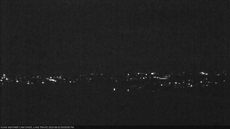 Lake Travis webcam, June 3, 2023 10:00 PM CT