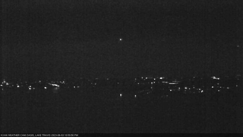 Lake Travis webcam, June 3, 2023 11:00 PM CT