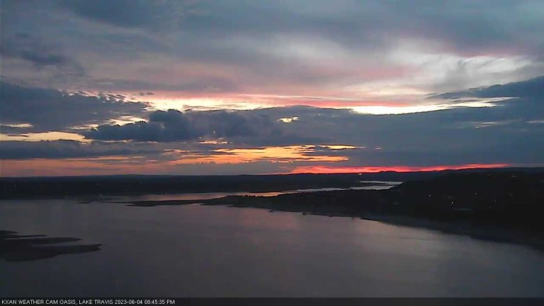Lake Travis webcam, June 4, 2023 8:45 PM CT