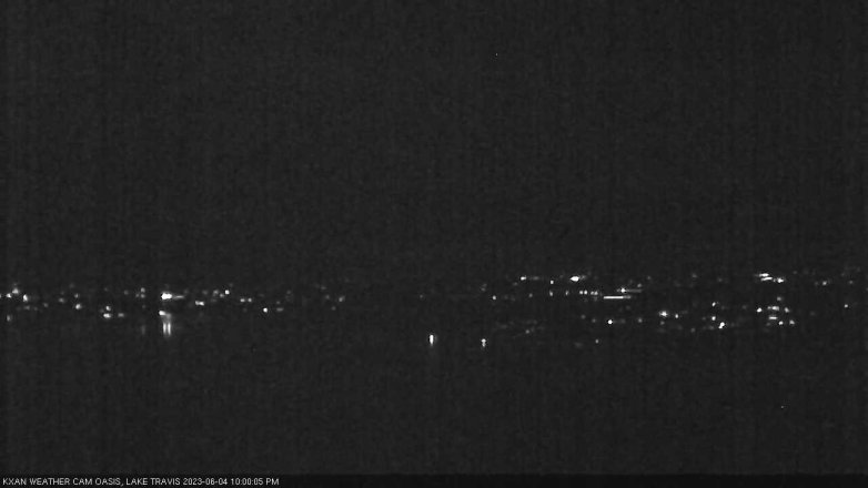 Lake Travis webcam, June 4, 2023 10:00 PM CT