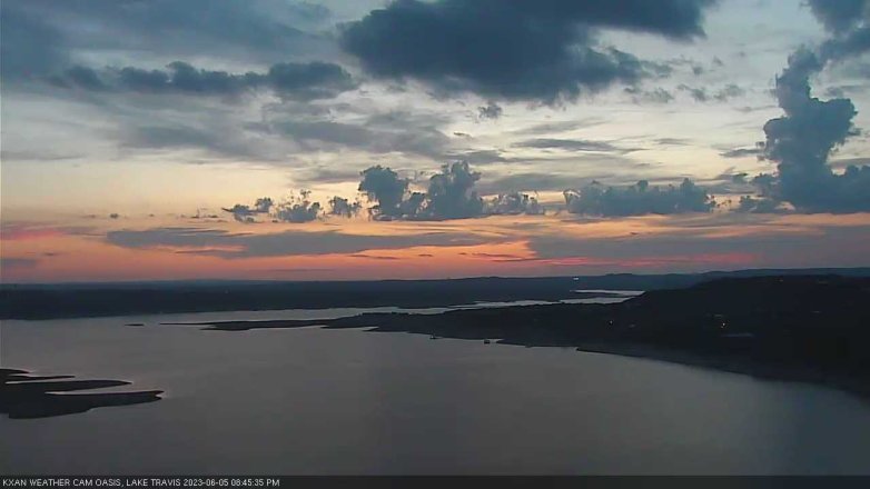 Lake Travis webcam, June 5, 2023 8:45 PM CT
