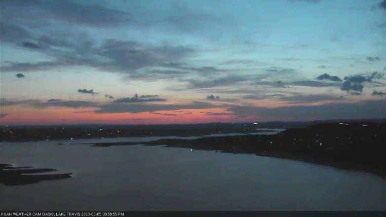 Lake Travis webcam, June 5, 2023 9:00 PM CT