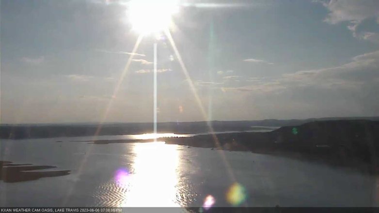 Lake Travis webcam, June 6, 2023 7:00 PM CT