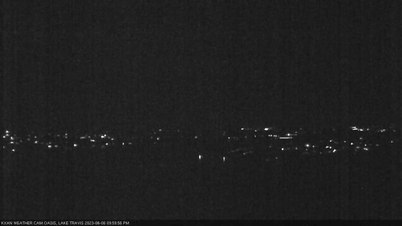 Lake Travis webcam, June 6, 2023 10:00 PM CT