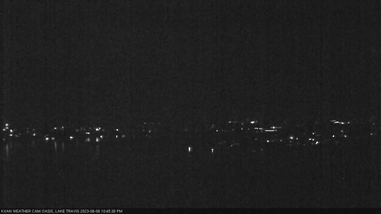 Lake Travis webcam, June 6, 2023 10:45 PM CT
