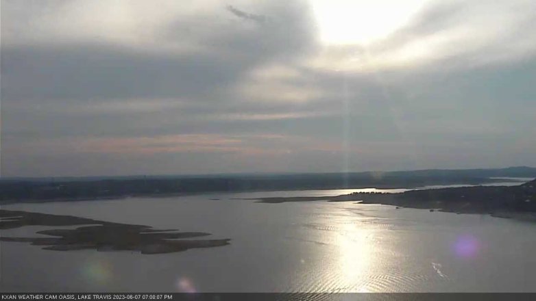 Lake Travis webcam, June 7, 2023 7:00 PM CT