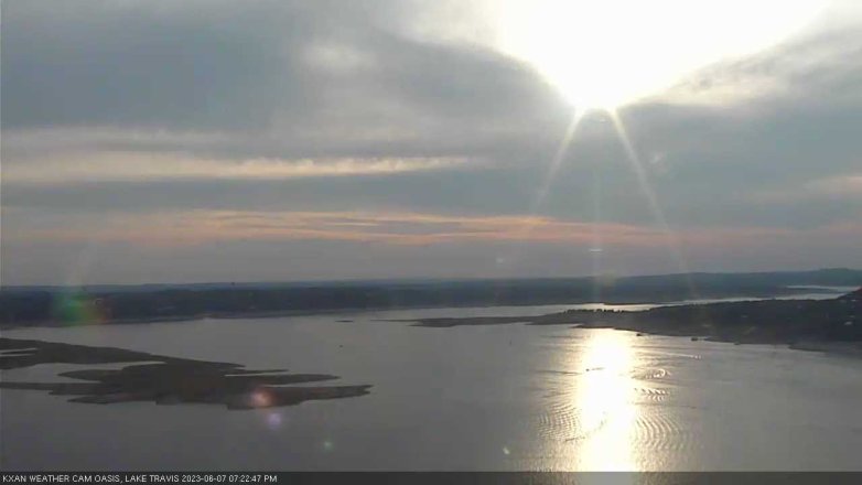 Lake Travis webcam, June 7, 2023 7:25 PM CT