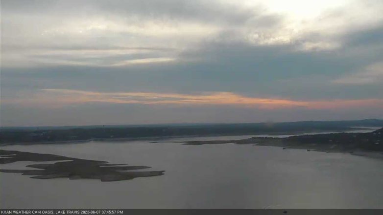 Lake Travis webcam, June 7, 2023 7:45 PM CT