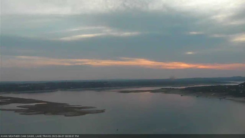 Lake Travis webcam, June 7, 2023 8:00 PM CT