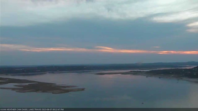 Lake Travis webcam, June 7, 2023 8:25 PM CT