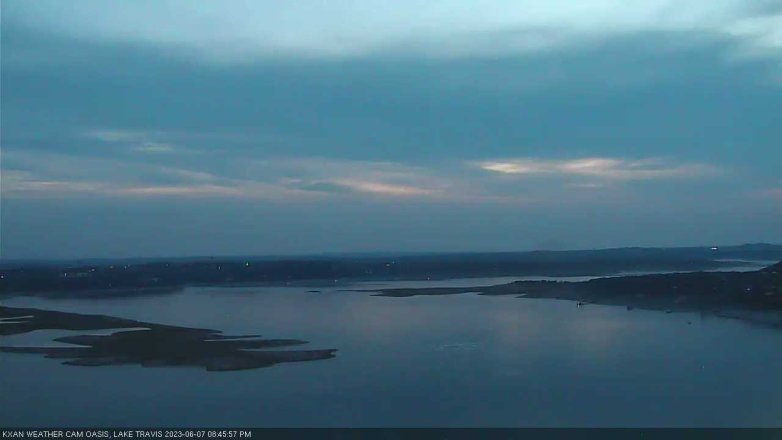 Lake Travis webcam, June 7, 2023 8:45 PM CT