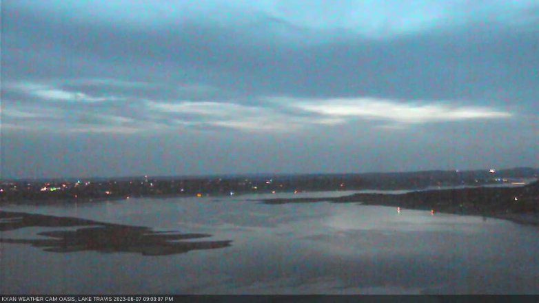 Lake Travis webcam, June 7, 2023 9:00 PM CT