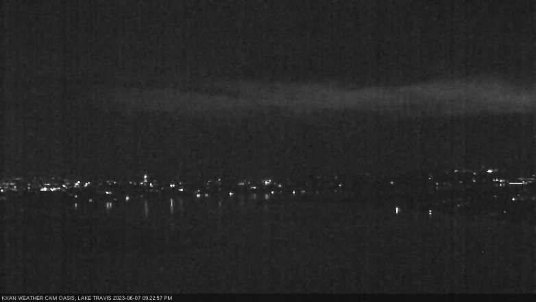 Lake Travis webcam, June 7, 2023 9:25 PM CT