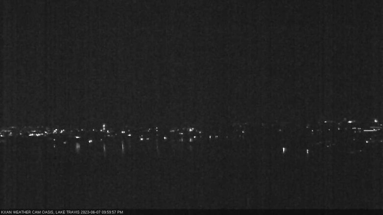Lake Travis webcam, June 7, 2023 10:00 PM CT