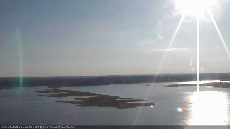 Lake Travis webcam, June 8, 2023 6:45 PM CT