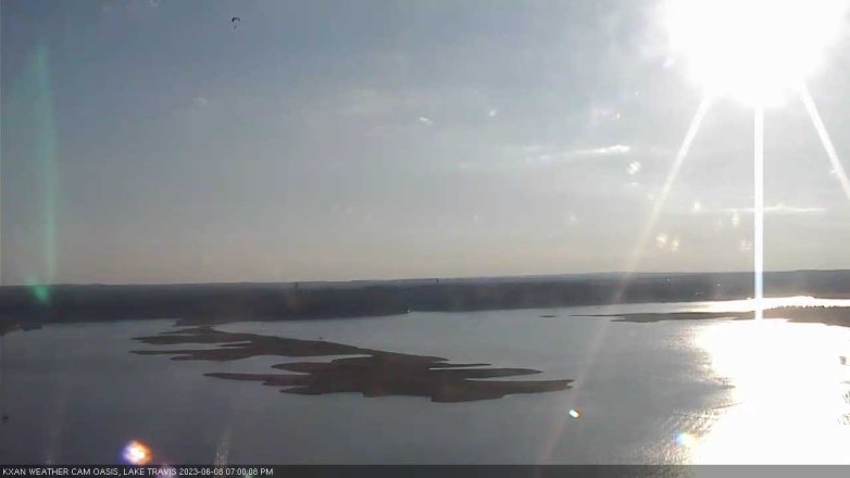 Lake Travis webcam, June 8, 2023 7:00 PM CT
