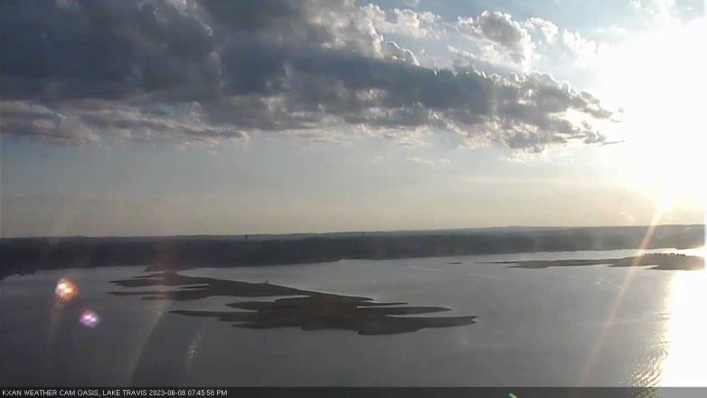 Lake Travis webcam, June 8, 2023 7:45 PM CT
