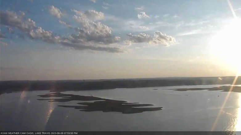 Lake Travis webcam, June 8, 2023 8:00 PM CT