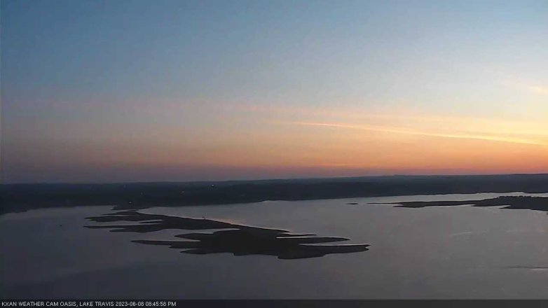 Lake Travis webcam, June 8, 2023 8:45 PM CT