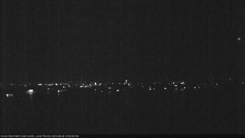 Lake Travis webcam, June 8, 2023 11:00 PM CT