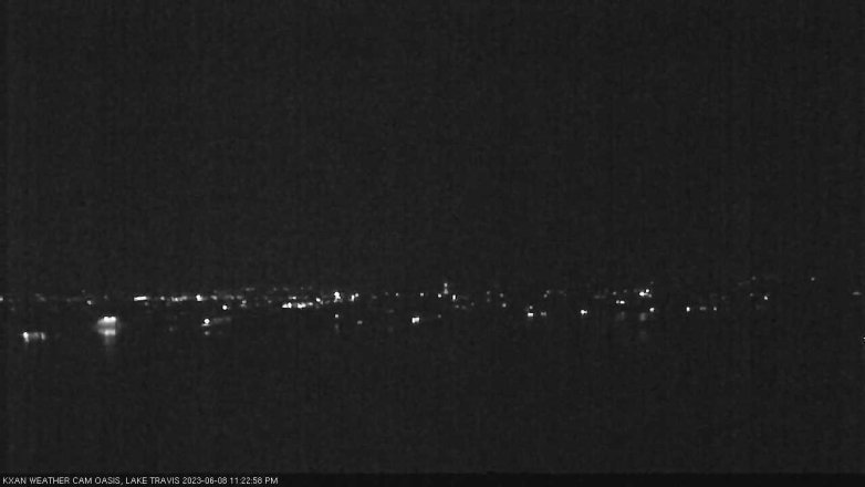 Lake Travis webcam, June 8, 2023 11:25 PM CT