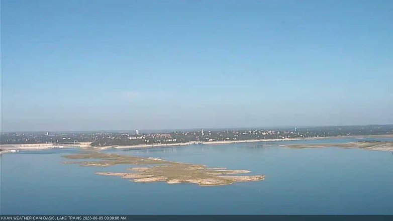 Lake Travis webcam, June 9, 2023 9:00 AM CT